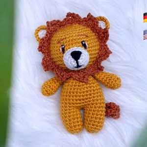 Crochet pattern / crochet pattern little lion (Ger/Eng)