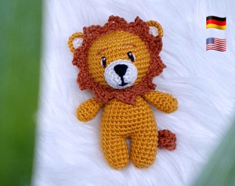 Häkelanleitung / Crochet Pattern kleiner Löwe / little lion (Ger/Eng)