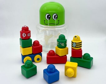 1997 LEGO PRIMO #2085 Original Set : "Frederick Frog" - Lego Baby - Lego Explore - Lego Duplo - Lego Vintage- Lego Barrel