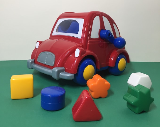 CHICCO Shape Sorter CAR 90's / Baby Einstein Toy Etsy