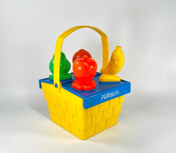 Panier de pique-nique PLAYSKOOL, Panier trieur de formes, Panier de fruits  trieur de formes, Jouet années 80, 9M -  France