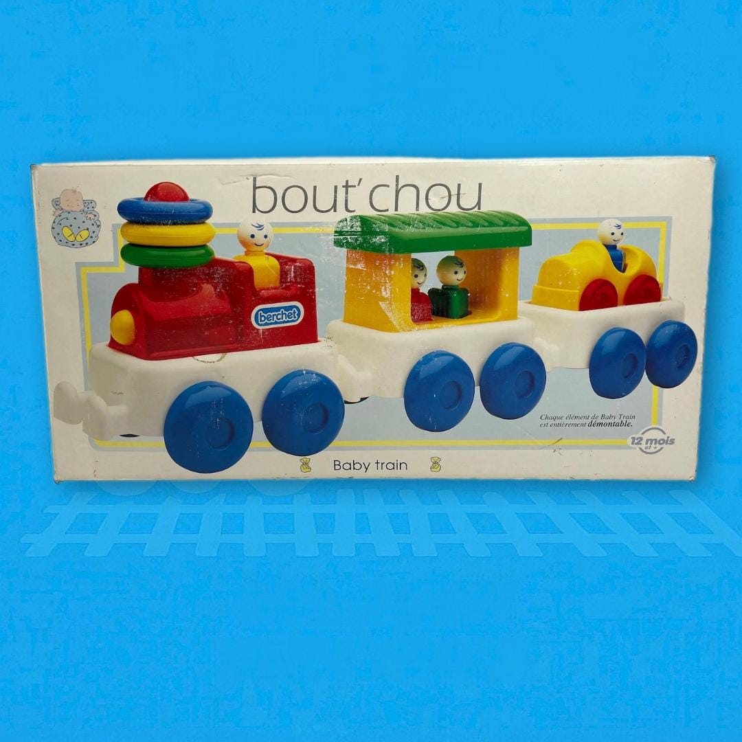 Jouet Smoby Loco Teuf Teuf – Train Vintage 80s En Boîte – Occasion