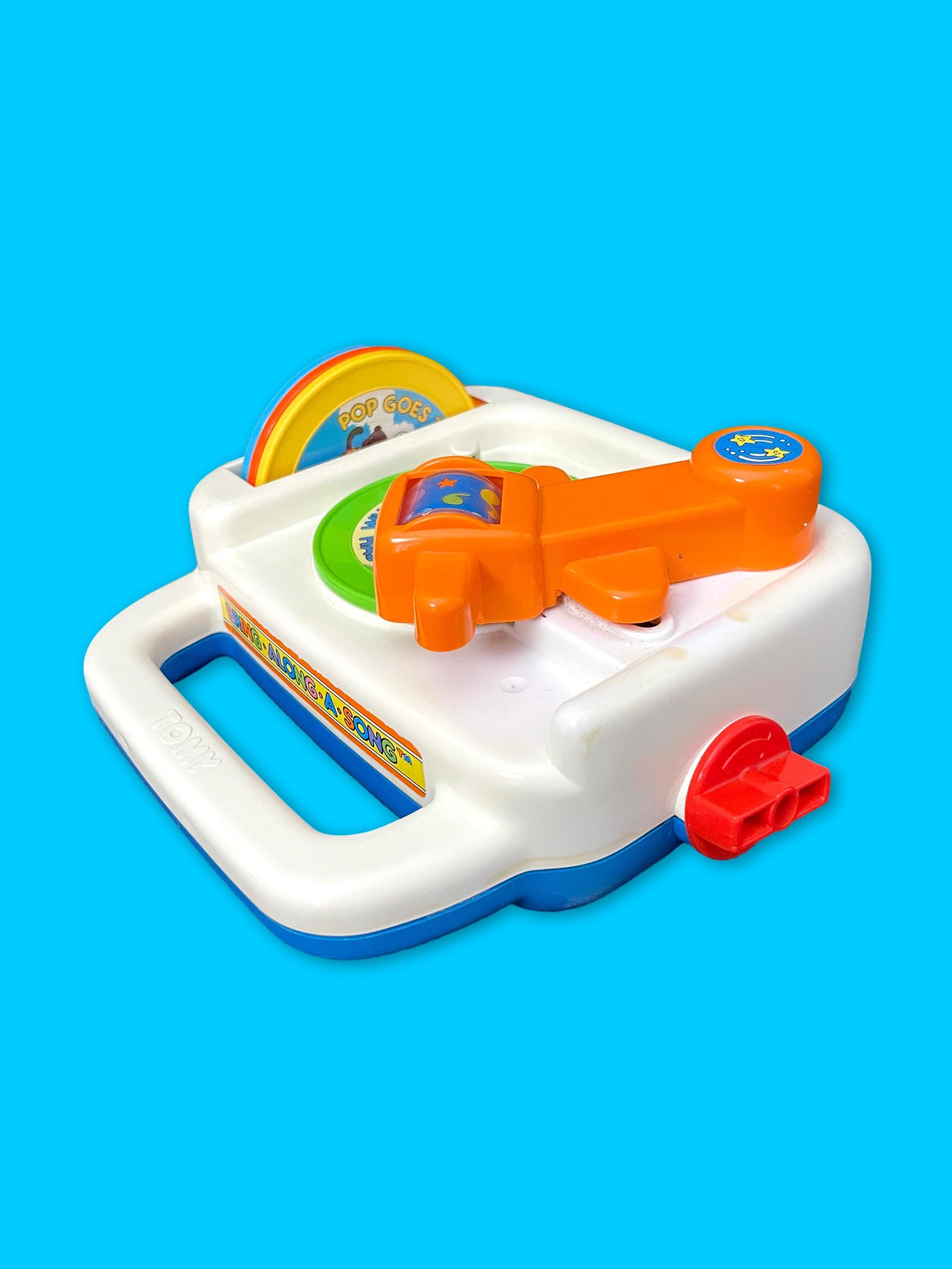 ヴィンテージ TOMY オルゴールレコードプレーヤー、1992年、機械式