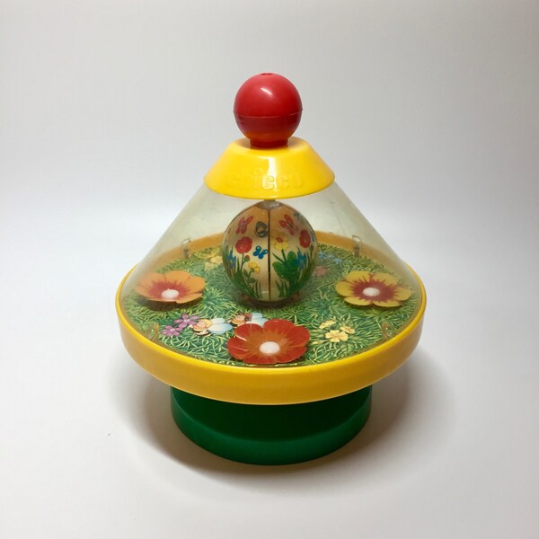 RESERVE //Vintage Chicco 80's SPINNING TOP - Toupie Chicco vintage années 80