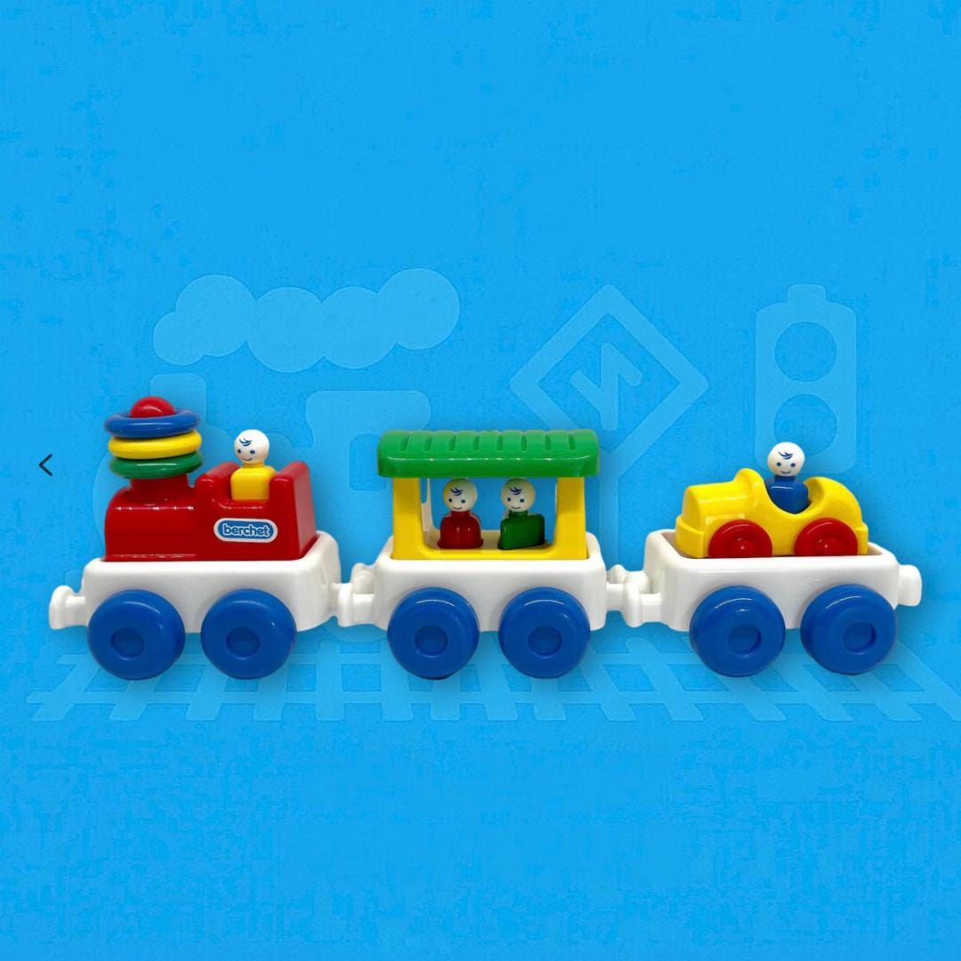 Jouet Smoby Loco Teuf Teuf – Train Vintage 80s En Boîte – Occasion