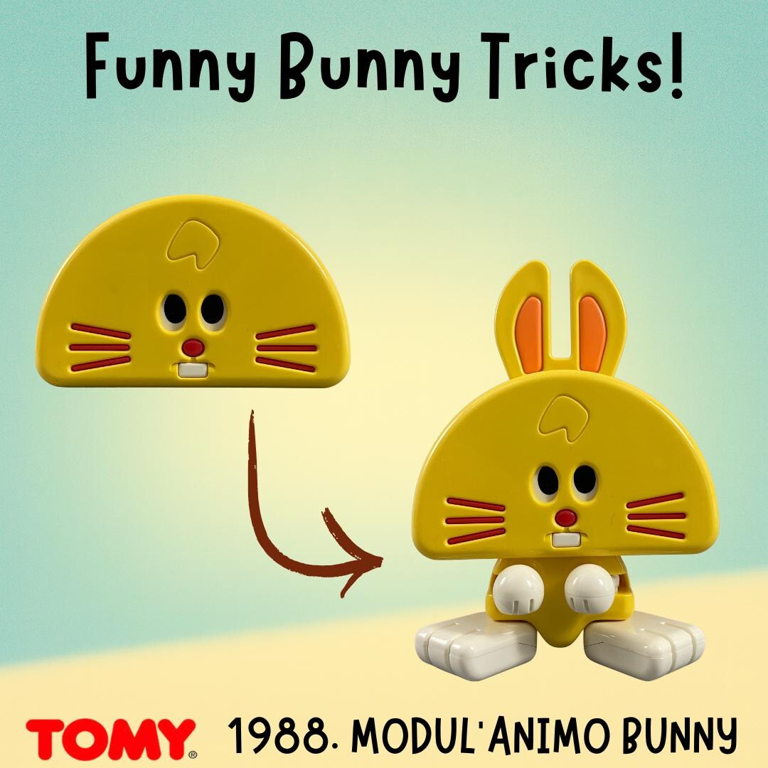 Tricky Cartoon Rabbit 1988 TOMY Modulanimo “tricky Bunny” – Transforming Vintage Animal Toy ...