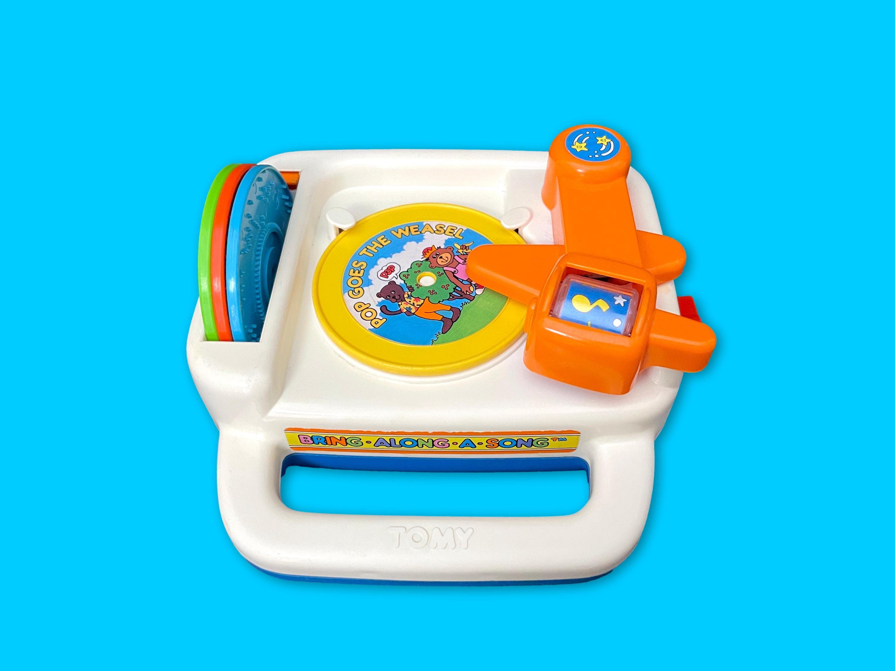 ヴィンテージ TOMY オルゴールレコードプレーヤー、1992年、機械式