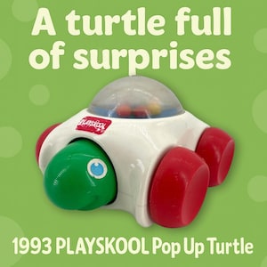 1993 PLAYSKOOL Pop-Up SCHILDKRÖTE / Alter: 1+