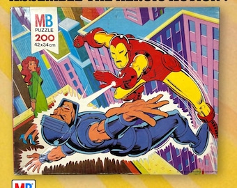Puzzle Iron Man vintage del 1978 – Milton Bradley 200 pezzi
