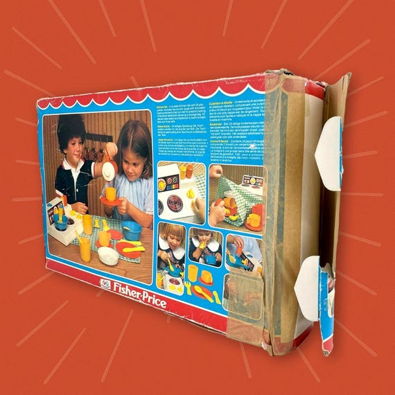 Fisher-Price Kitchen Set 729 - Vintage - Neuf Dans Sa Boîte (NRFB)