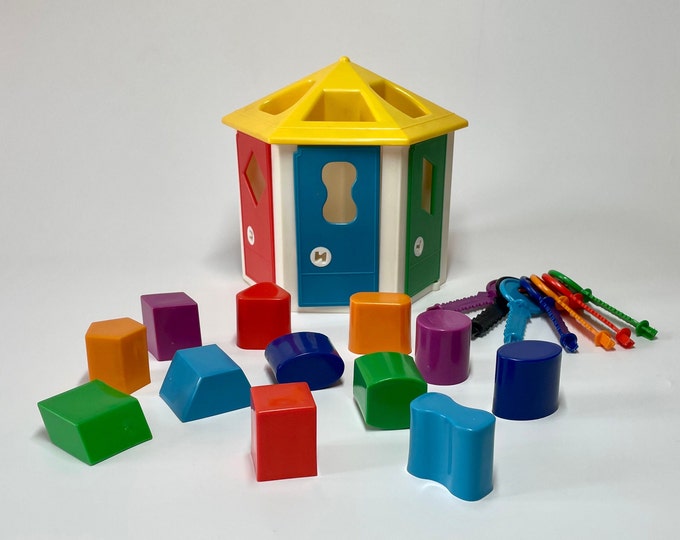 Shape Sorter House With Keys 70's Etsy