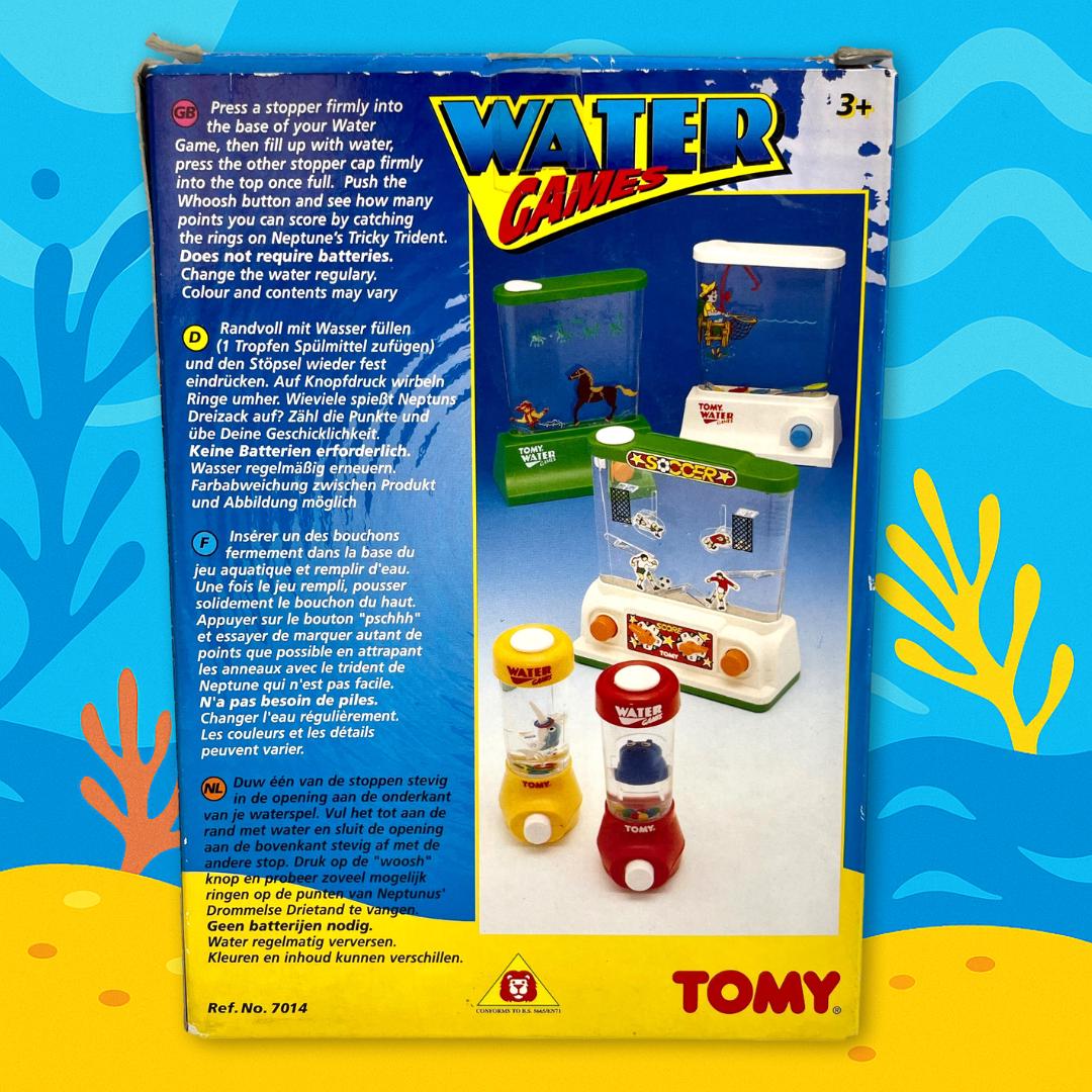 ヴィンテージ TOMY ネプチューノ ウォーターゲーム：80年代の手持ち式