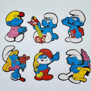 1983 SMURFS SILHOUETTE PUZZLES / Ravensburger Puzzle / Vintage Smurfs Puzzle / Vintage Smurfs / Age 3+