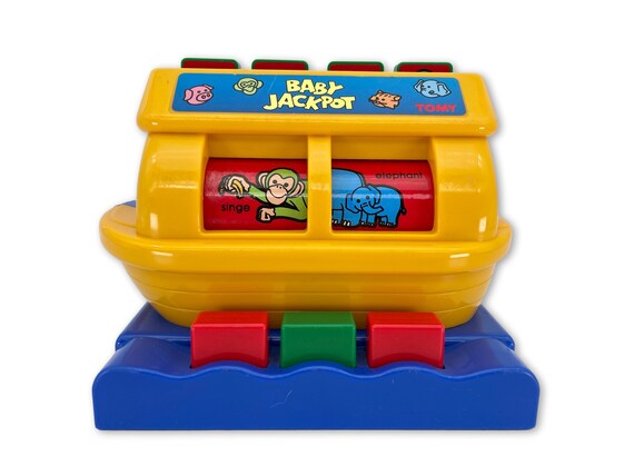 1989 TOMY BABY JACKPOT Tomy Slot Machin Noah s Ark Shaped Toy