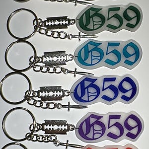 Grey 59 Keychains