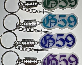 Grey 59 Keychains