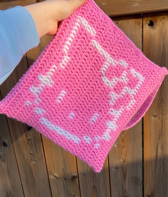 Crochet Hello Kitty Tote