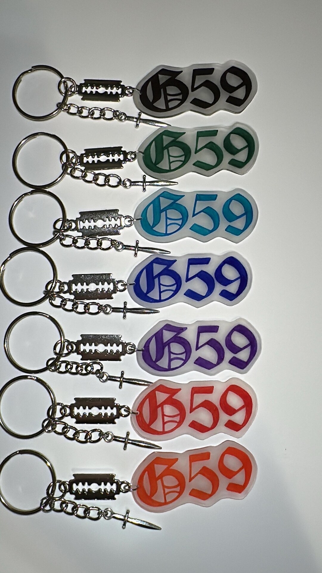 Grey 59 Keychains - Etsy