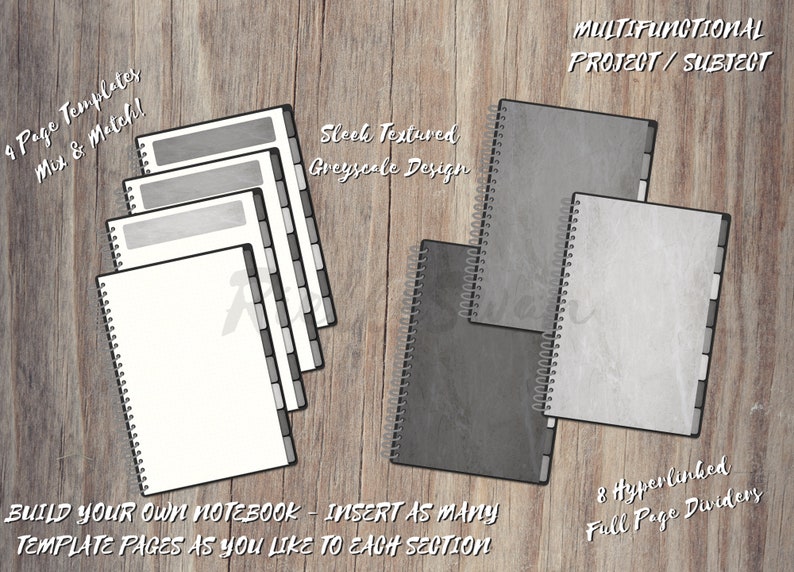 Build Your Own Project Notebook 8 Subject Dividers Digital Student