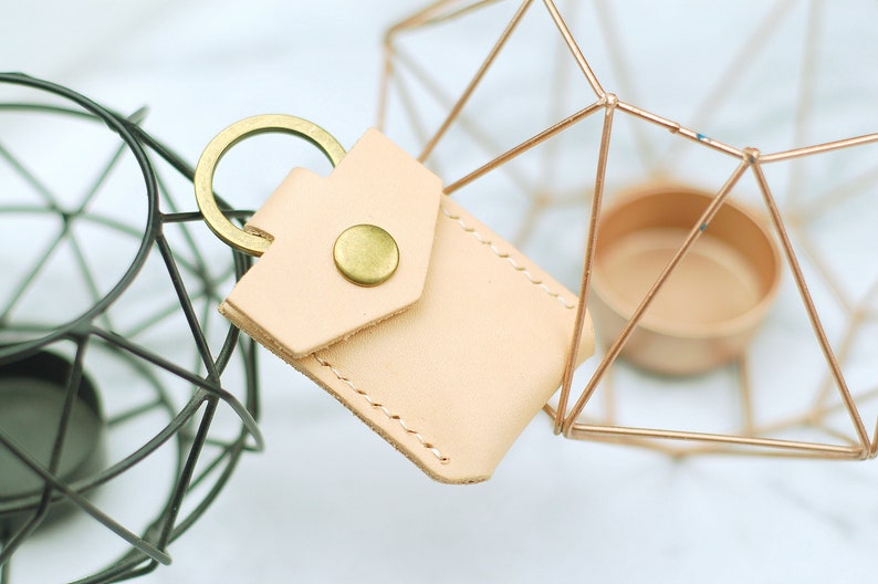 10 pc Genuine Leather Pound Coin Keyring Guitar Pick holder SD card holder Mini wallet keychain with personalized customize option