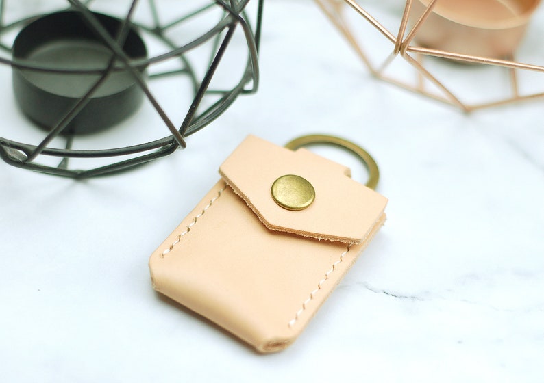 10 pc Genuine Leather Pound Coin Keyring Guitar Pick holder SD card holder Mini wallet keychain with personalized customize option