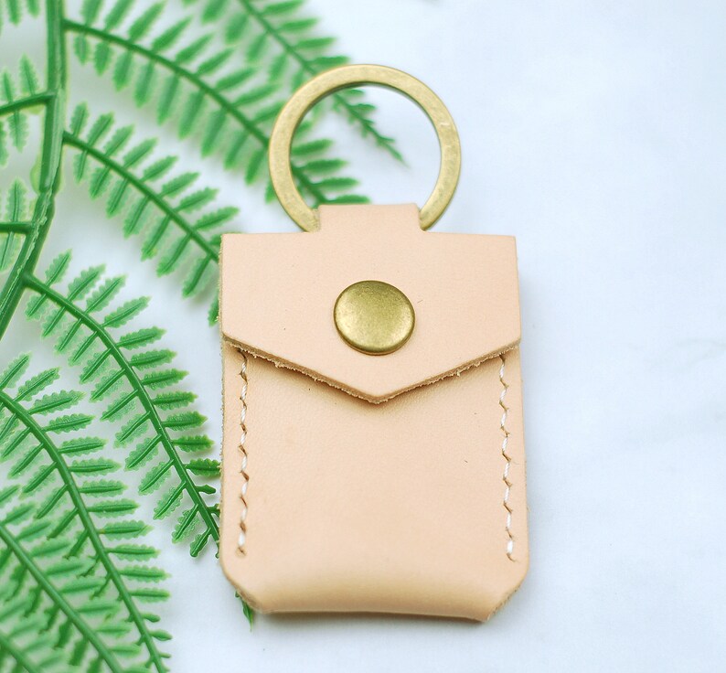 10 pc Genuine Leather Pound Coin Keyring Guitar Pick holder SD card holder Mini wallet keychain with personalized customize option