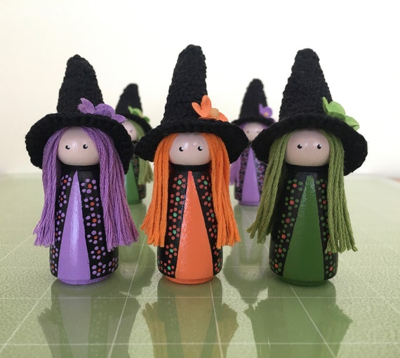 Witch outlet peg doll