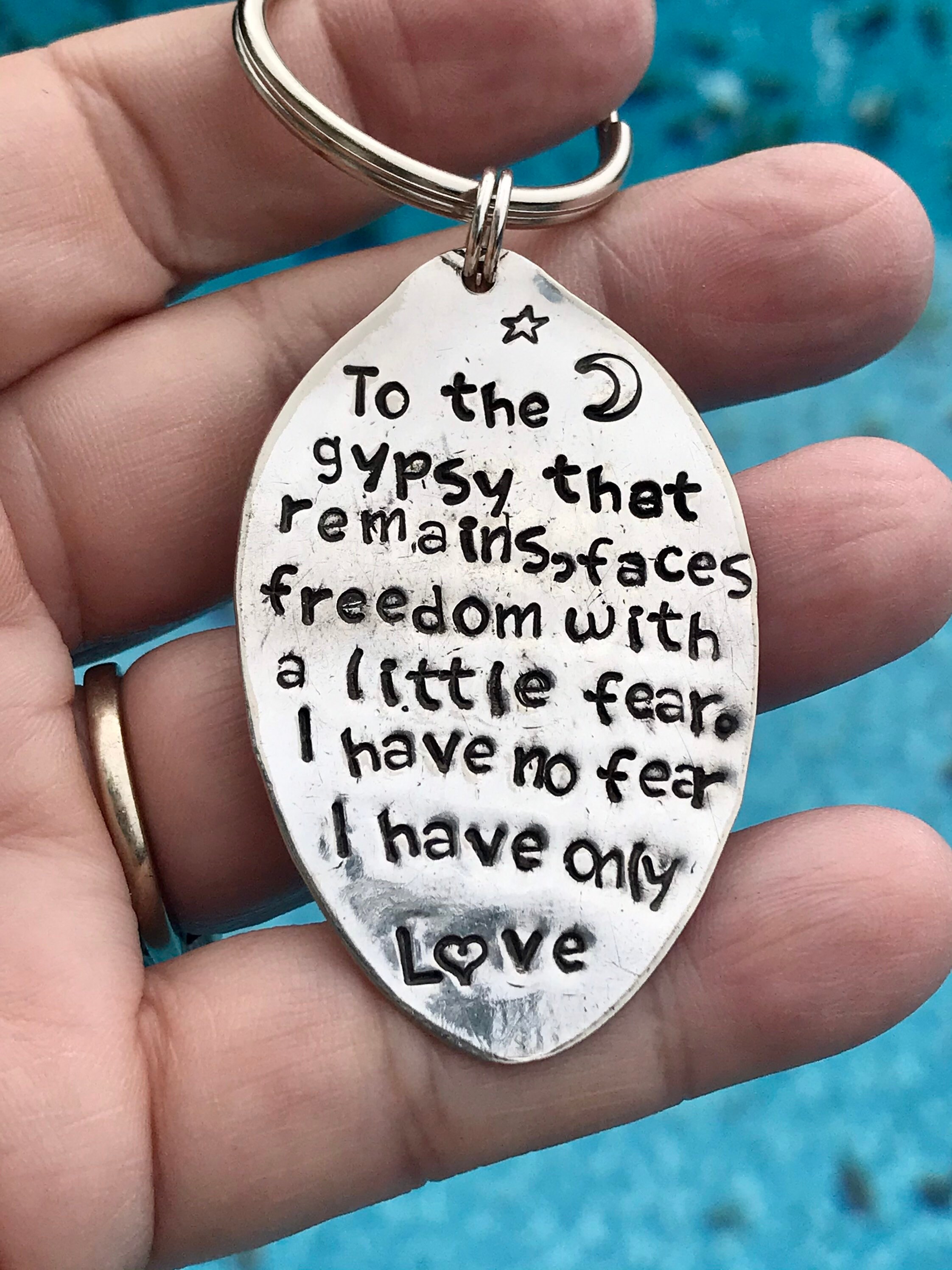 No fear necklace/keychain Etsy