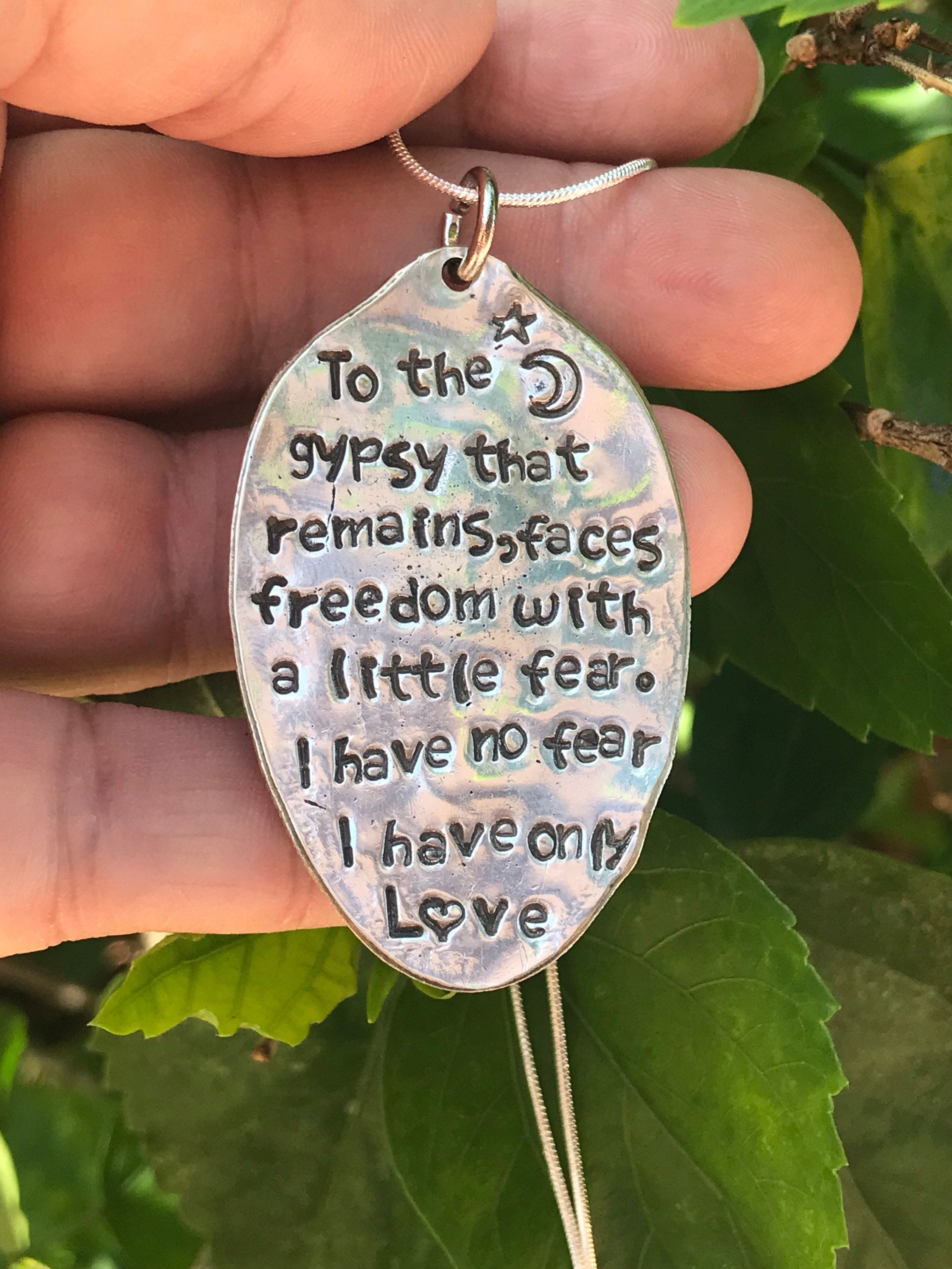 No fear necklace/keychain Etsy