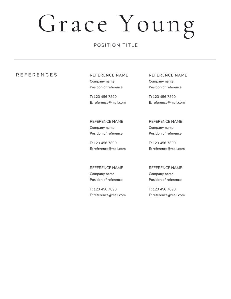 Resume Template Classic Resume CV Template Clean Resume Professional Resume Resume Modern Resume Resume Design Resume Word