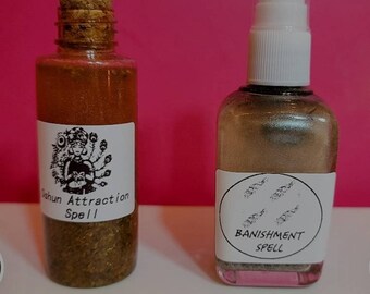 Oshun Spray & Oil Set, Pregnancy, Fertility, Attraction Spray, Banishment Potion