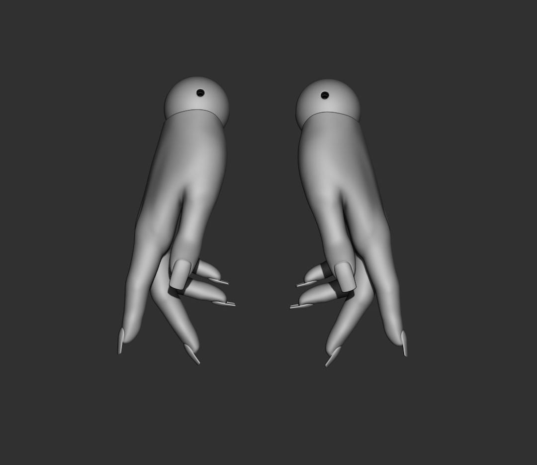 Hands A3 3D Model Bjd Doll Female Figurines Articulated Doll Ooak 3d