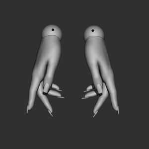 Hands (A3) 3D model bjd doll \ Female \ figurines \ articulated doll \ ooak \ 3d print \ character \ face