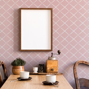 Soft Pink Ombre Removable Wallpaper Peel and Stick Wallpaper / Self-Adhesive Reusable Wall Mural Wallpaper Decal Wall Art RepositionableR219 image 2