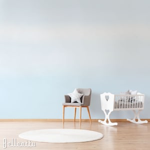 Soft Baby Blue Ombre Removable Wallpaper Peel and Stick Wallpaper / Self-Adhesive Reusable Wall Mural Wallpaper Decal Repositionable