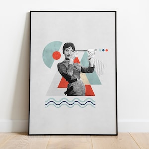 Retro style collage of old fashion magazine, minimalist and elegant shapes to decorate your home, clean and striking composition.