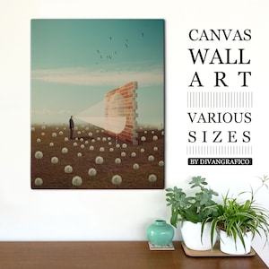 Artistic canvas, surreal style, original and special art to decorate your home or office or business with a unique touch.