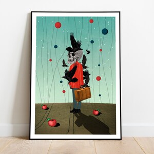 Contemporary and original collage / illustration to decorate your space or business
