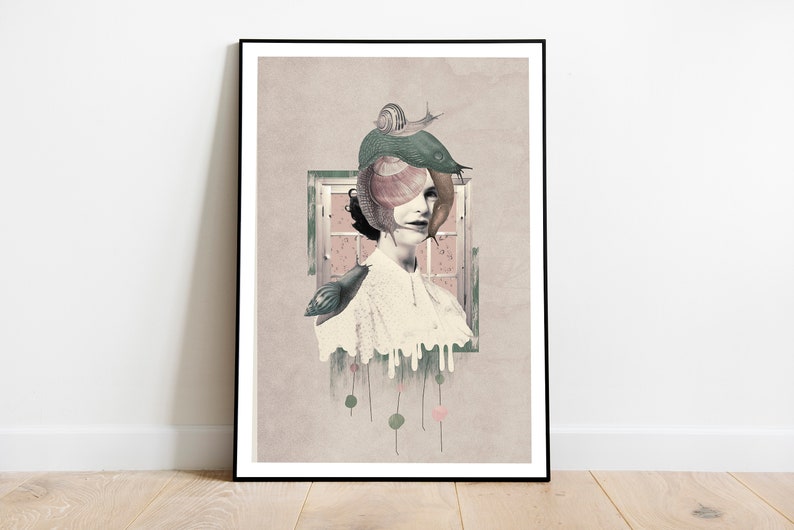 vibrant with beautiful colors perfect to give a magical and original touch to your home. Beautiful artprint with surreal magical