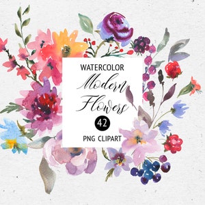 Digital Watercolor California Poppies Flowers Clipart DIY Floral Designs Invitations Boho Wedding Stationery print Scrapbook Wallpaper Logo