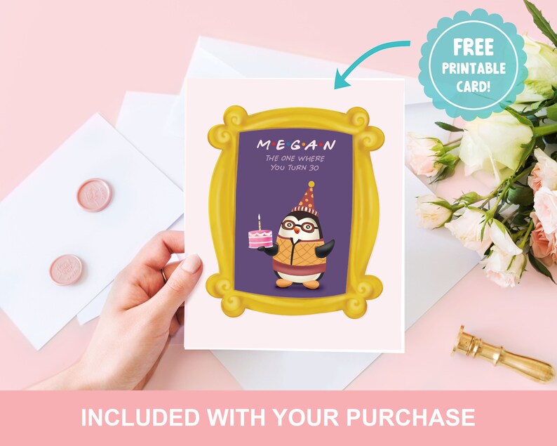 PRINTABLE Friends tv show birthday cake topper. Friends tvshow | Etsy