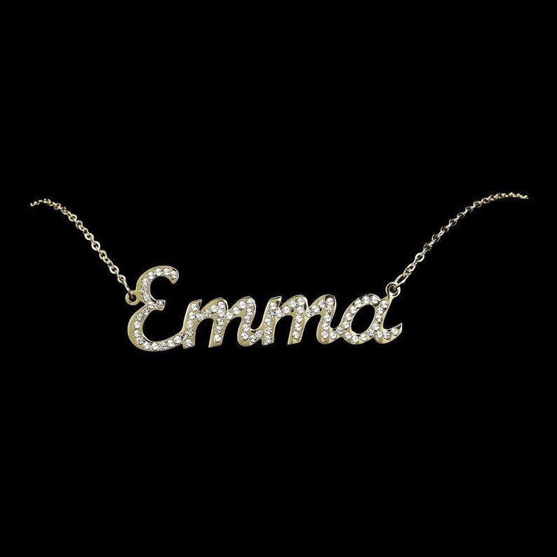 Customizable necklace with zircons Fine chain Customizable necklace with zircon Thin chain
