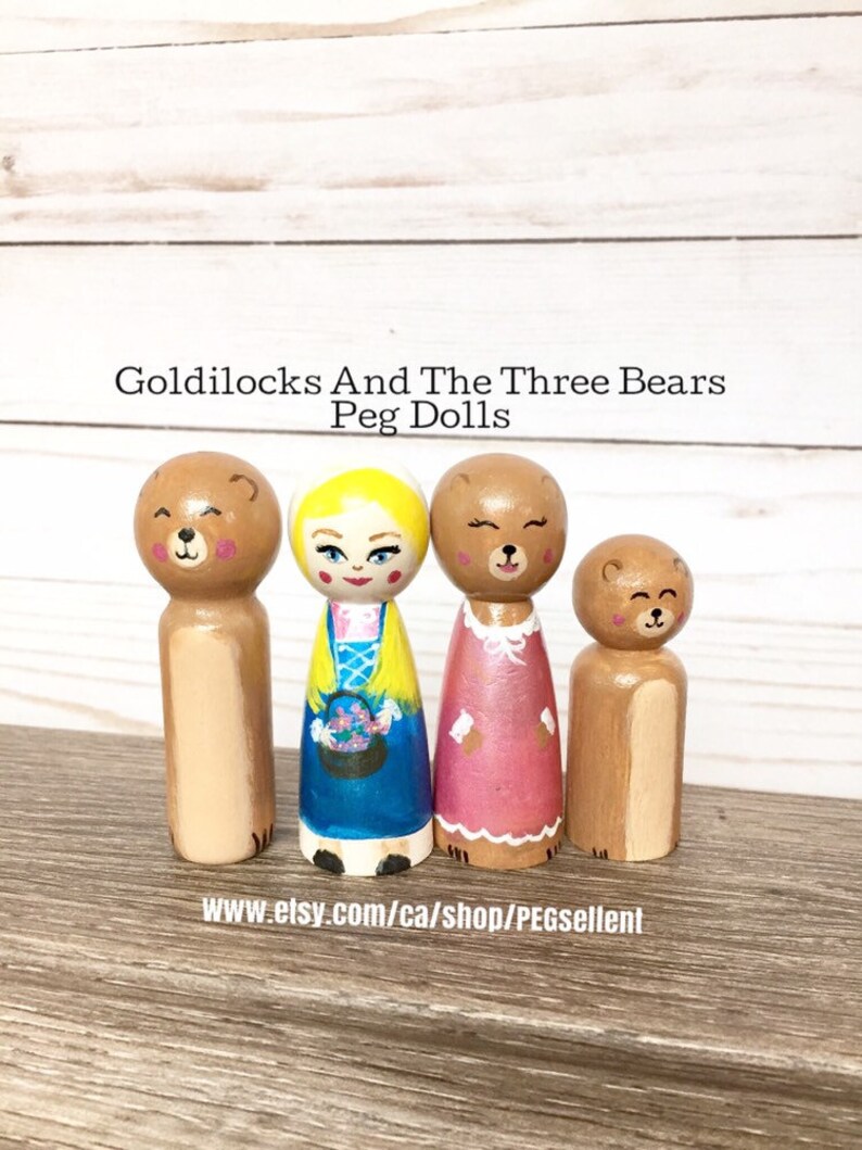 wooden doll set