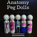 2020 Ornament, Christmas Gift for Doctor, Stocking Stuffers, Quarantine Ornament, Anatomy Art, Peg Dolls, Custom Peg Doll Family