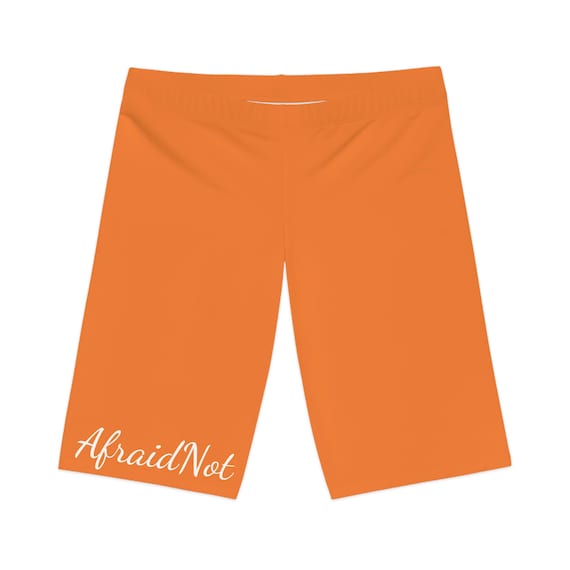 Orange bike shop shorts