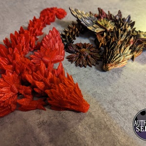 3D Printed Sunflower Dragon- Flexi Dragon