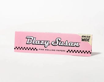 Blazy Susan Papers | King Size Wide (32 Leaves per Pack) | Pink, Purple, or Unbleached | Vegan