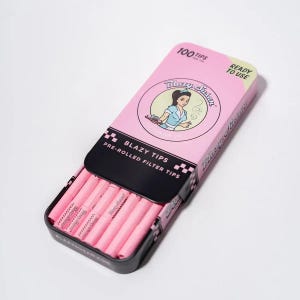 Blazy Susan Filter Tips Tin  | 100ct | Pink or Purple