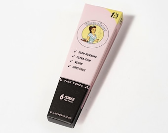 Blazy Susan 1-1/4" Pre-Rolled Cones | 6 Cones Per Pack | Pink, Purple, or Unbleached