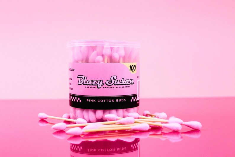 Blazy Susan Pink Cotton Bud Q Tips for Dab Nails Etsy